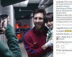 La sorpresa del hijo de Guardado al conocer a Messi