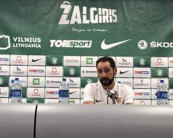 Pablo Machín advierte que el de Zalgiris «puede ser un partido trampa» y se queja del césped artificial