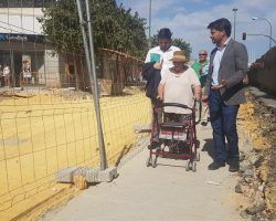 Beltrán Pérez visita las obras del Greco y se las encuentra sin trabajadores