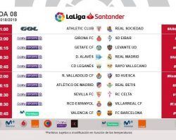 El Real Betis y el Sevilla FC jugarán el domingo 7 de octubre ante Atlético (16.15h) y Celta (18.30h)