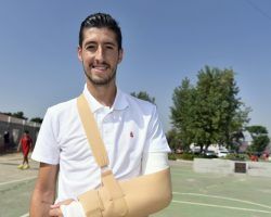 Se confirma que Escudero no tiene fractura ósea en el codo, aunque sí daños en los ligamentos y músculos de la articulación