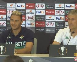 Setién: «Por historia deberían ser Milan y Olympiacos los favoritos, pero a veces el fútbol hace regates sorprendentes»