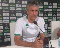 Quique Setién pide «mantener la calma porque esto es muy largo y habrá momentos difíciles»