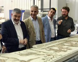 El mosaico de 40 metros «Los amores de Zeus» volverá a Écija en diciembre