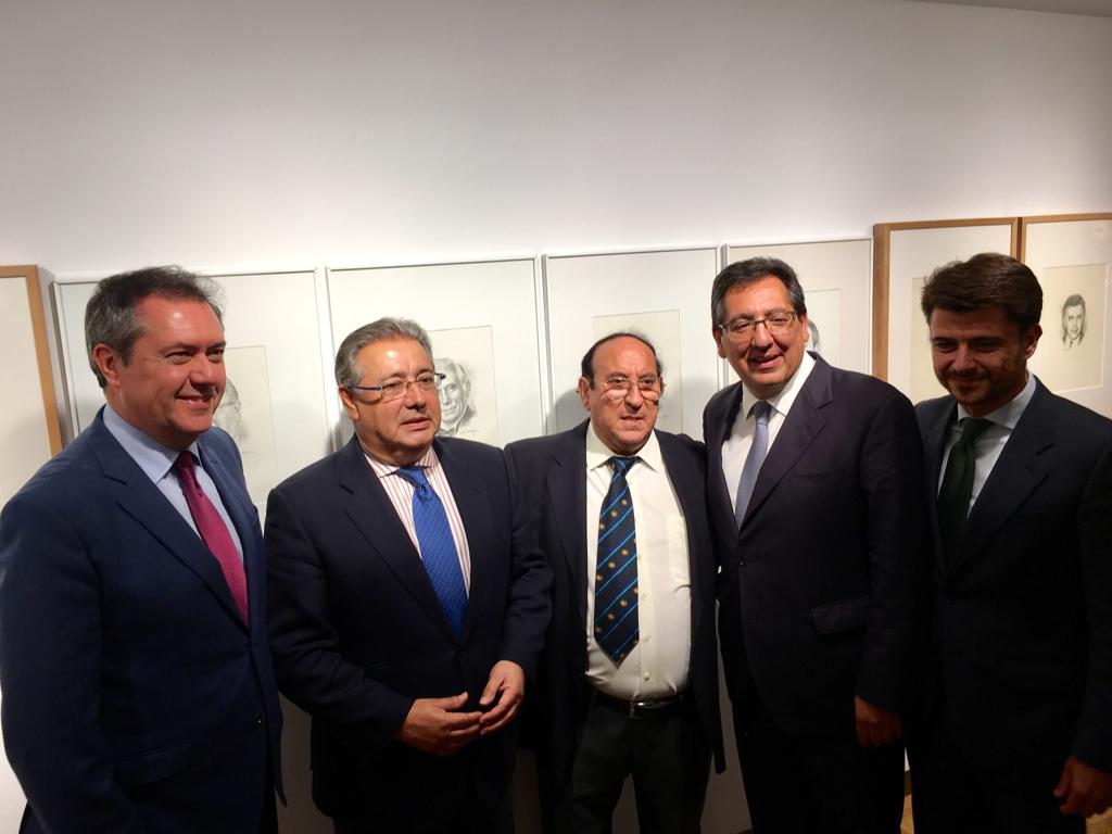 De izquierda a derecha, Espadas, Zoido, Valdés, Pulido y Pérez