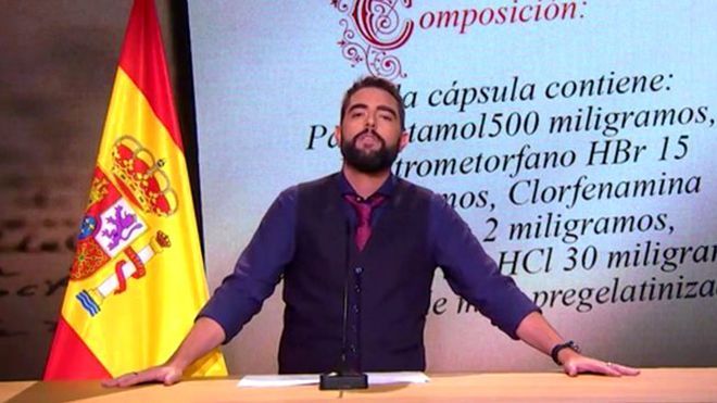 El cómico Dani Mateo durante su actuación