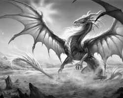 El guerrero, las doncellas y el dragón