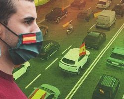 Hoy se celebra en Sevilla  la caravana automovilística “Por España y su libertad”, convocada por Vox en toda España y autorizada judicialmente hasta en Cataluña