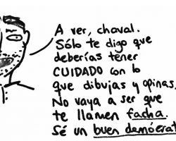 Profesor Jaén a trazos. Democracia bolivariana