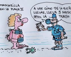 El lío de las mascarillas y la playa