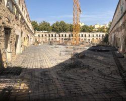 El edificio de La Florida prosigue las obras a buen ritmo tras los fabulosos hallazgos arqueológicos encontrados