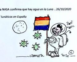 Agua en la luna… y lunáticos en España