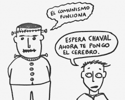 Profesor Jaén a trazos. «El comunismo funciona»