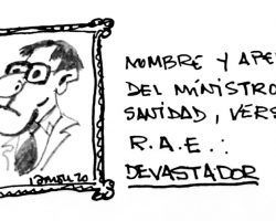 Ministro de Sanidad, versión R.A.E