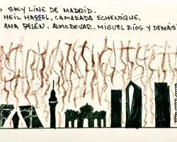 Sky line de MadridLa viñeta de Ramón