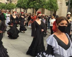La furia en traje de flamenca