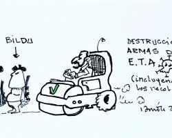Destrucción de armas por AbascalLa Viñeta de Ramón