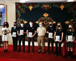 Entrega de Premios a alumnos del Colegio Internacional Europa. Concurso artístico con motivo del Centenario de La Legión