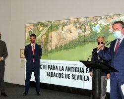 Presentado el proyecto de inversión para la antigua Fábrica de Tabacos de Los RemediosLa mitad sur del complejo acogerá un hotel y se creará un nuevo parque urbano y fluvial de cuatro hectáreas