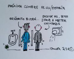 Próxima Cumbre EE.UU/EspañaLa Viñeta de Ramón