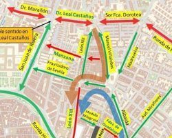 Culmina la implantación del doble sentido en la segunda ronda y los trabajos para que la Carretera de Carmona tenga sentido único en dirección al Casco Antiguo para el vehículo privadoPlano de la nueva reordenación del Distrito Macarena