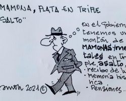 «Mamona, Plata en triple salto»La Viñeta de Ramón