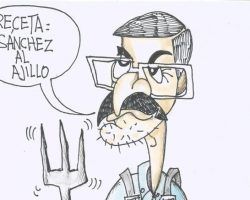 Carlos Herrera cocinando