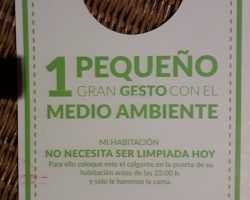 ¿La habitación ya no se limpia?
