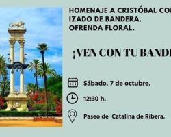 Homenaje a Cristóbal Colón, izado de bandera y ofrenda floralSábado 7 de odtubre 2023
