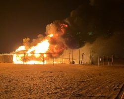 Arde el chiringuito El Tabla de Punta Umbría