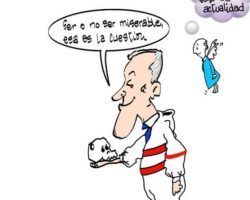 Pedro Sánchez entre calaveras y huesos en CuelgamurosLa Viñeta de Ramón