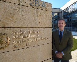 Declaración institucional de José Manuel Flores Martín, presidente del Colegio Oficial de Aparejadores y Arquitectos Técnicos de Sevilla y de la Fundación Aparejadores por la concesión de la Medalla de la Ciudad de Sevilla
