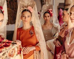 Mantilla blanca, editorial de moda en la Casa Palacio Marqués de Pickman