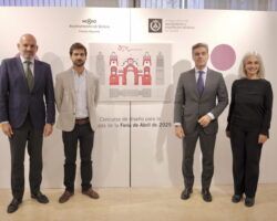 El Colegio de Aparejadores de Sevilla acoge las propuestas del concurso de ideas para la Portada de la Feria de Abril de 2025También se expone el proyecto ganador de la misma