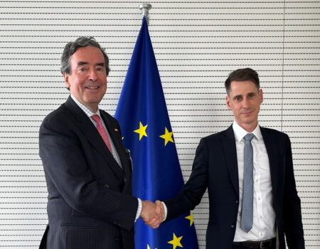 Reunión en el Parlamento Europeo del Coordinador de “De español a español por la Constitución” Amalio de Marichalar